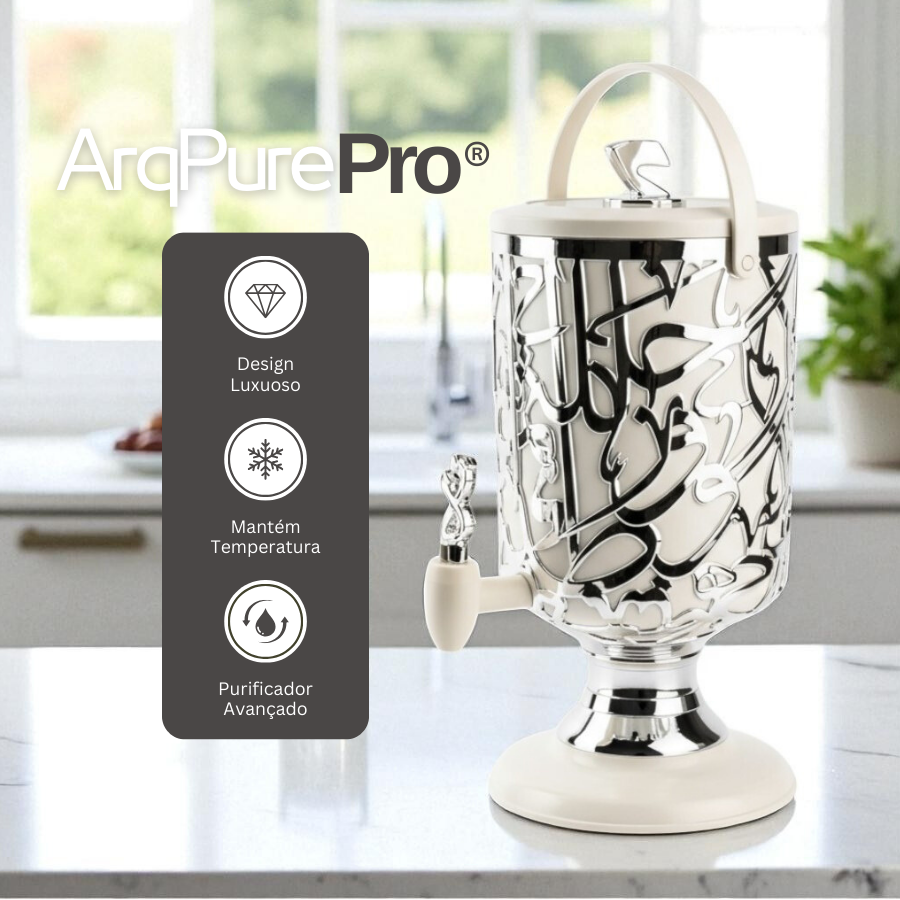 Dispensador Premium de 3 Litros 2 em 1 – ArqPure Pro® (Conserva & Purifica)