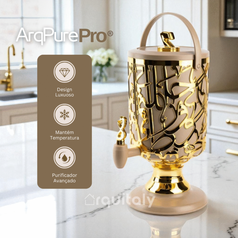 Dispensador Premium de 3 Litros 2 em 1 – ArqPure Pro™ (Conserva & Purifica)