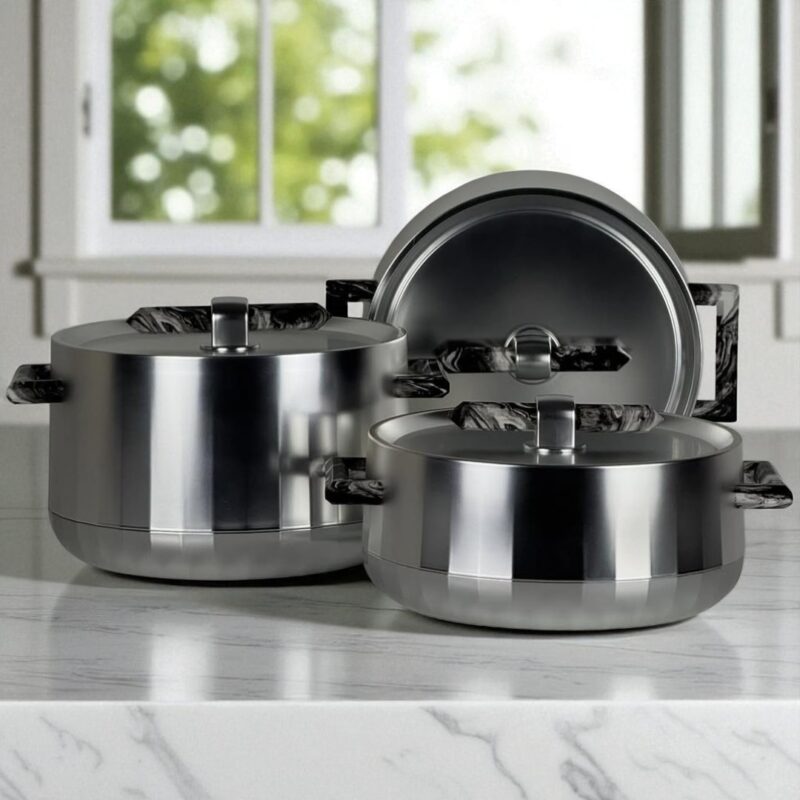 Conjunto Panelas de Luxo em Aço Inoxidável - HeatLock Pro™ - Imagem 13